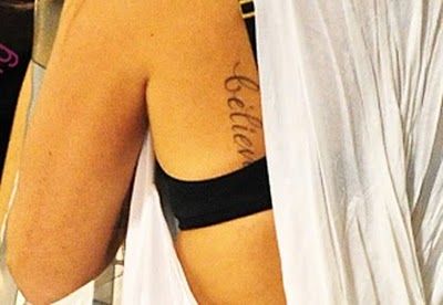 Tatuaje de Ashley Tisdale - Believe