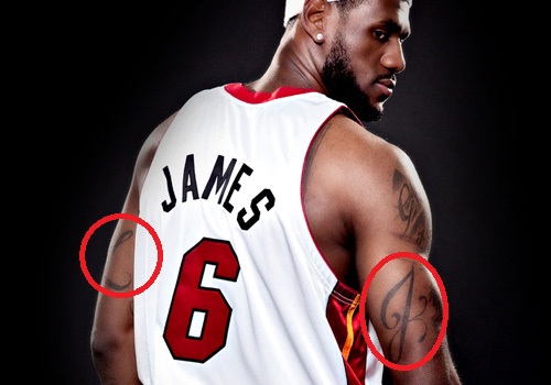 Tatuaje LeBron L y J