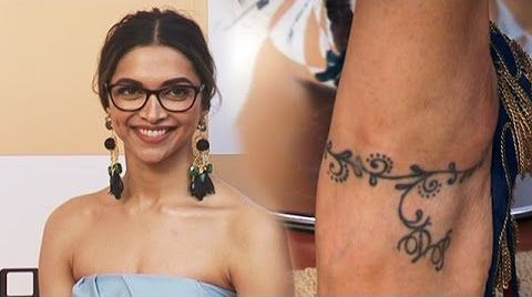 Deepika Padukone tatuaje en el tobillo