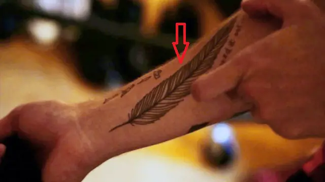 Tatuaje De Pluma De Liam Payne