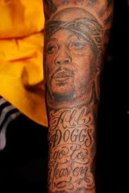 Retrato de tatuaje de Snoop Dogg Natt Dogg