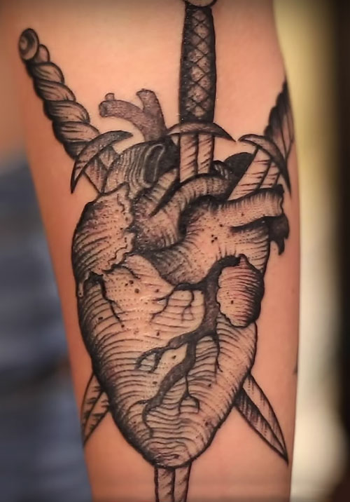 corazón tatuaje acacia kersey