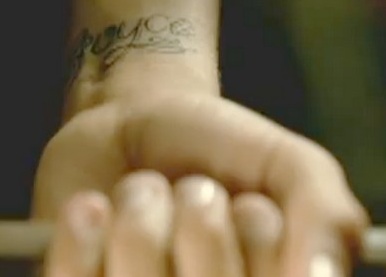 Tatuaje de Chris Brown Joyce