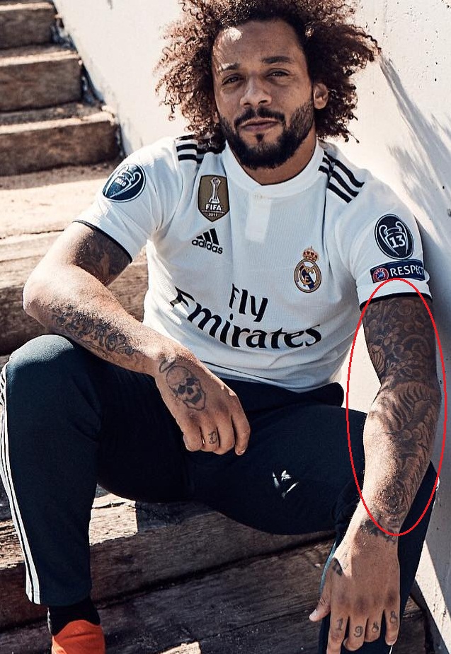 Tatuaje de Marcelo en el brazo izquierdo 