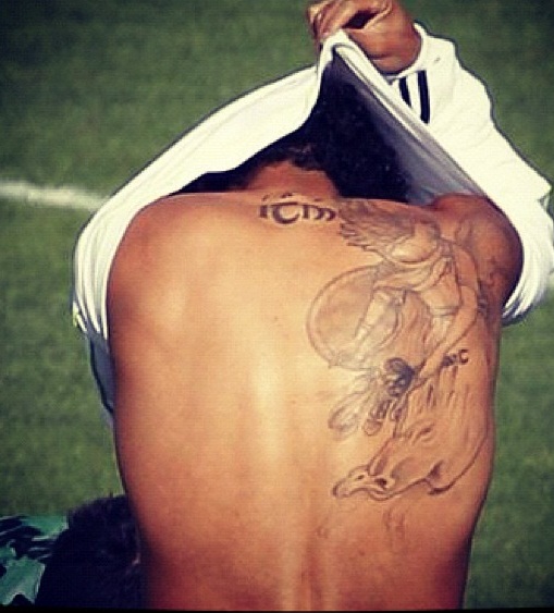 Tatuaje de Marcello en la espalda derecha
