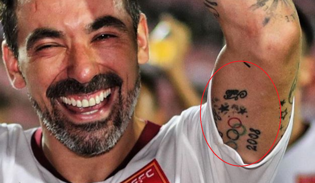 Tatuaje de bíceps Ezequiel Lavezzi