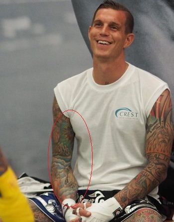 Tatuaje de Daniel Agger en su brazo derecho