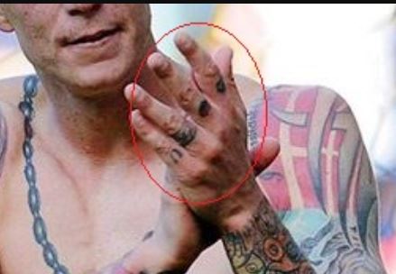Daniel Agger Knuckles Tattoo