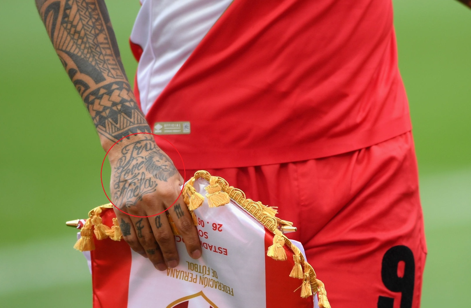 Paolo Guerrero Right Hand Tattoos 1