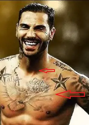 Tatuaje de Ricardo Quaresma en el pecho