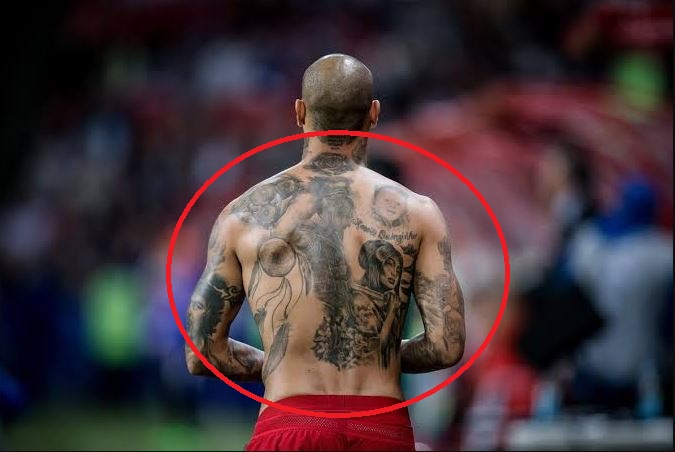 Tatuaje en la espalda de Ricardo Quaresma