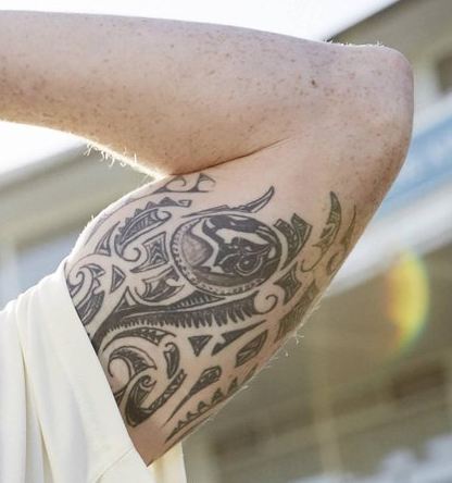 Tatuaje en el interior del brazo de Ben Stokes