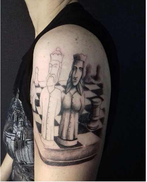 Tatuaje de ajedrez