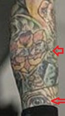Andy Hurley tatuaje de ojos de esperanza