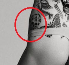 Tatuaje de calavera de Catherine McNeil