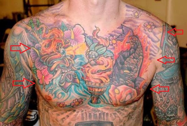 Tatuaje de demonio flor de Carey Hart
