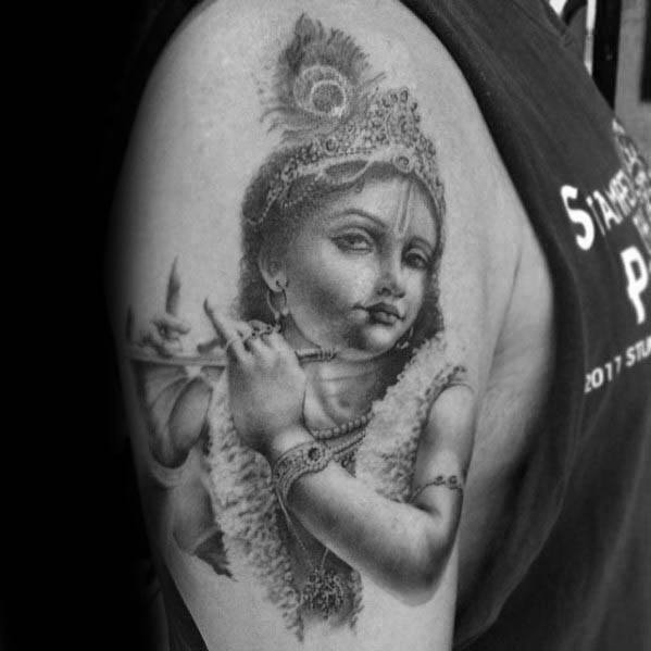 Señor Krishna tatuaje
