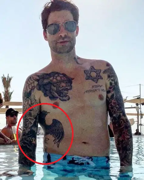 Tatuaje de águila de Daniel Weber