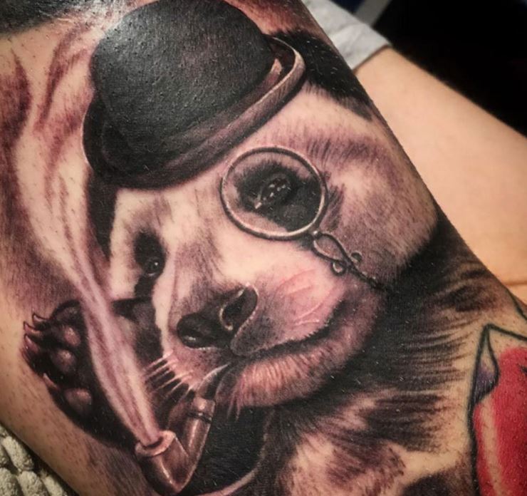 Tatuaje de Alberto panda.
