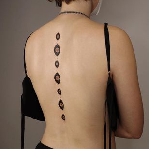 Tatuaje de patrón popular de nyouung #nyouung folkpattern #pattern #korean #back