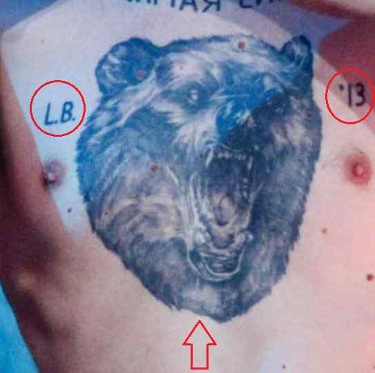 Tatuaje de oso Ilya Prusikin