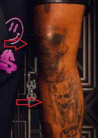 Tatuaje de calavera Ty Dolla Sign