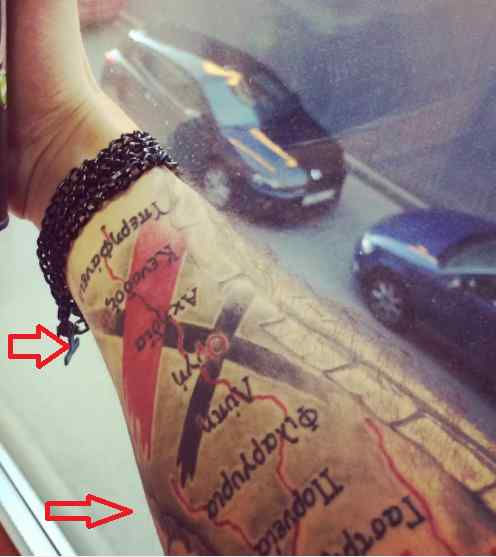 Tatuaje de palabras de Roman Troev