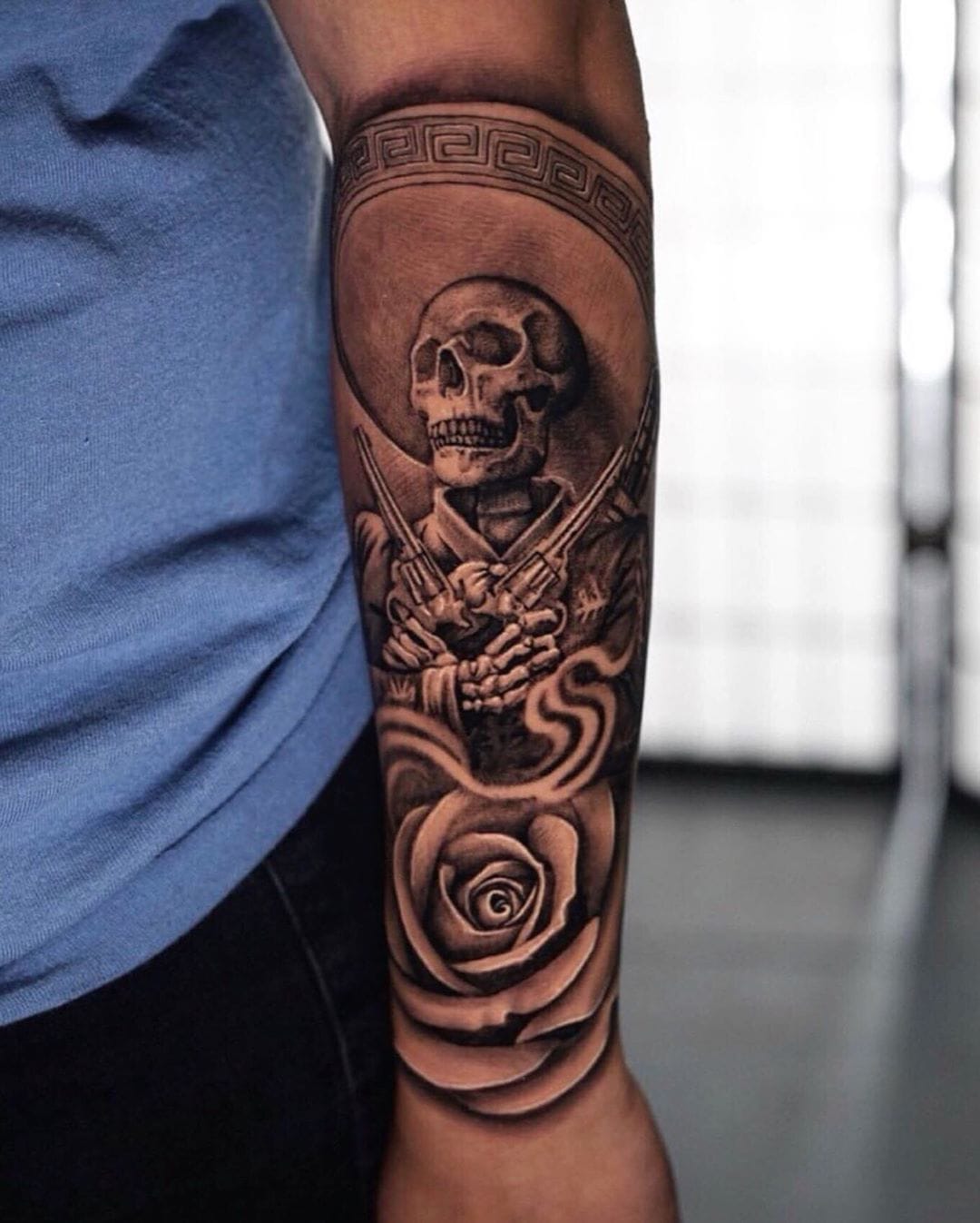 Tatuaje azteca mexicano