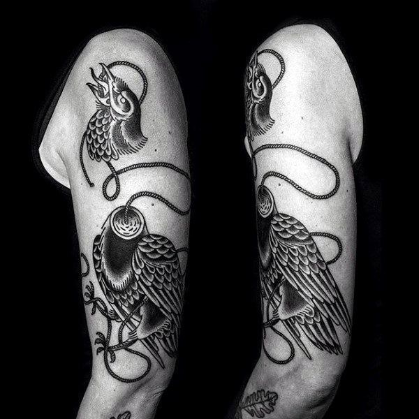tatuaje de cuervo