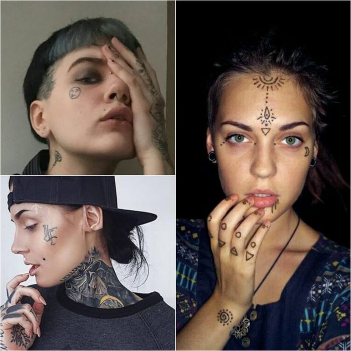 Tatuaje facial - Tatuajes faciales para mujeres - Tatuajes faciales para niñas - Tatuajes faciales para mujeres 
