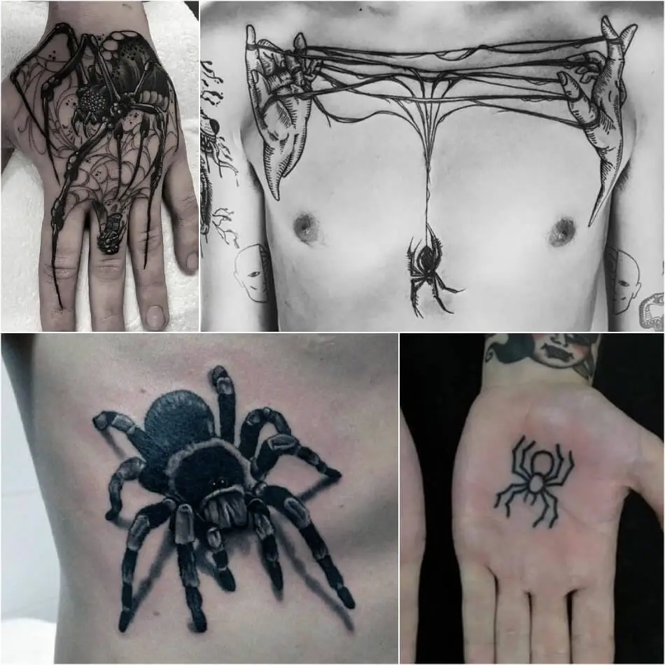 tatuaje de araña - tatuaje de araña para hombres - tatuaje de araña para hombres - tatuaje de araña para hombres 