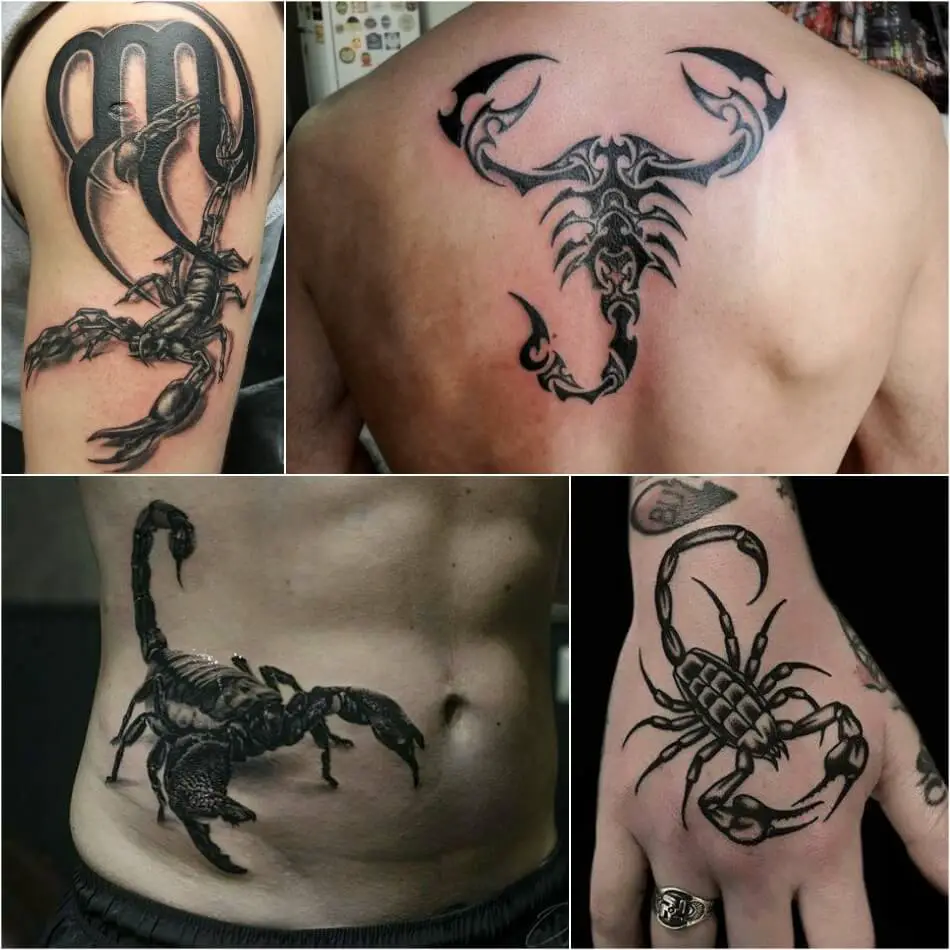Tatuaje Escorpio - Bocetos para Hombres Escorpio - Tatuaje Masculino Escorpio - Tatuaje Escorpio para Hombres 