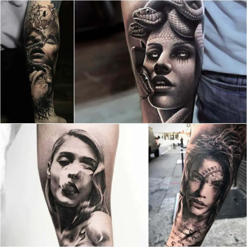 Chica tatuada - Chica tatuada realismo - Chica tatuada realismo 