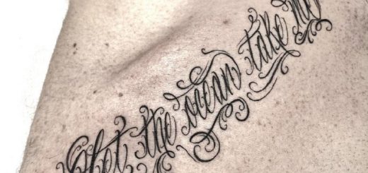 Fuentes de tatuaje: tipos de inscripciones y bocetos de letras.