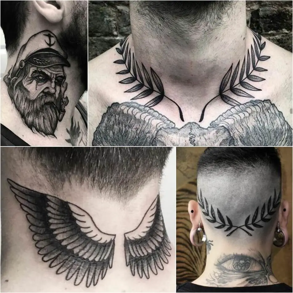 Tatuajes en el cuello para hombres - Tatuajes en el cuello para hombres - Tatuajes en el cuello para hombres